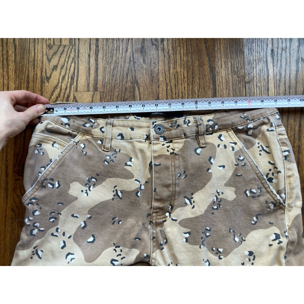 Valabasas Jeans Mens Size 38 Chocolate Chip Desert Camo Skinny Flare Cargo - Picture 5 of 11